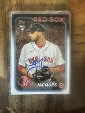 Joe Jacques signed 2024 Topps Boston Red Sox in person NY Mets