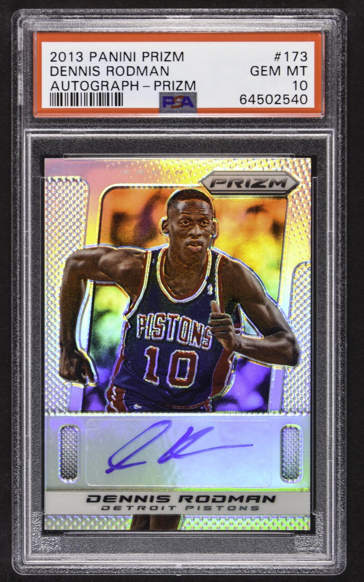 Dennis Rodman 直筆サイン ぬげる Prizm Silver Auto｜NBA