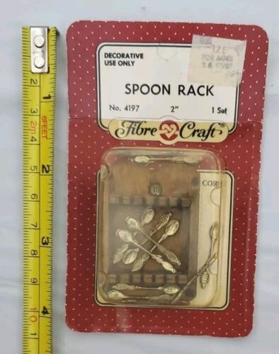 Fibre Craft Miniature Spoon Rack Vintage - Picture 3 of 4