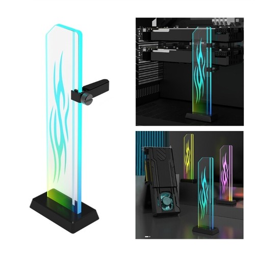 Tempered Glass Graphics Card GPU Holder Bracket Height Adjustable - Picture 2 of 8