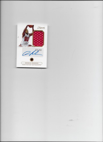 DENNIS RODMAN 2024 KEEPSAKE SPORTS EDITION GEM PATCH AUTO 02/50 CHICAGO BULLS - Picture 3 of 3