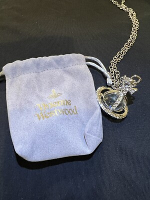 VIVIENNE WESTWOOD nana Silver tone Pina Orb Pendant Necklace