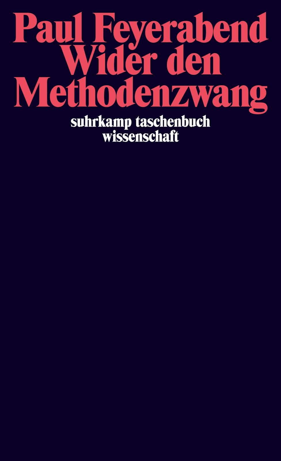 Thumbnail - Paul Feyerabend; Hermann Vetter / Wider Den Methodenzwang