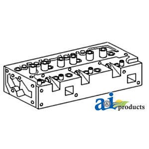 E2046T9 Cylinder Head fits Ford New Holland Super Dextra Dextra - Replaces 47P17
