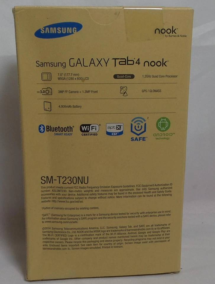 Boxed Samsung Galaxy Tab 4 Nook Special Edition Tablet 7-in - Black (SM-T230NU) - Image 2 of 2