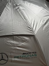 Mercedes AMG Petronas F1 Team Large Black Logo Golf Umberella & Cover