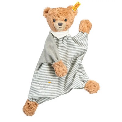 Steiff Schmusetuch ''Schlaf Gut Bär'', Plüsch, ca. 30 cm, grau