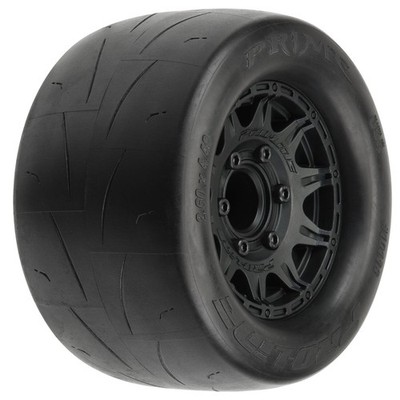 Pro-Line Racing 1/10 Prime F/R 2.8'' Street MT Reifen montiert 12mm/14mm Black (2