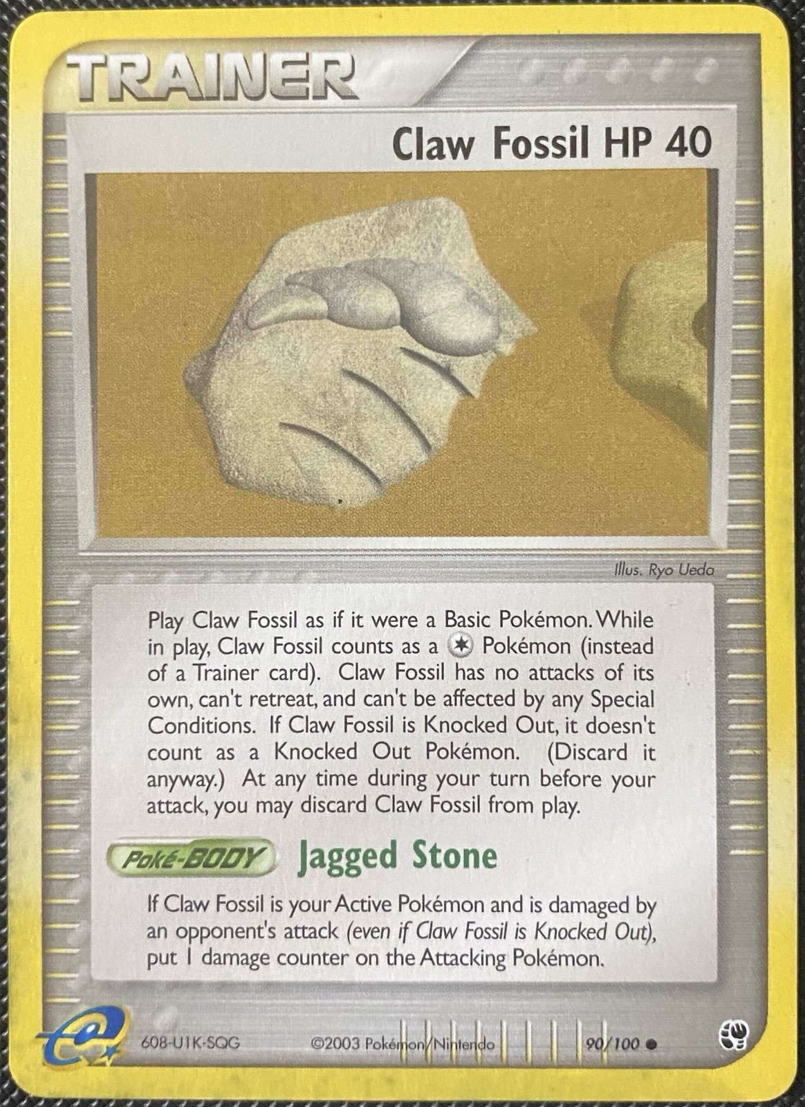 Claw Fossil 90/100 Sandstorm Regular - Pokémon Card
