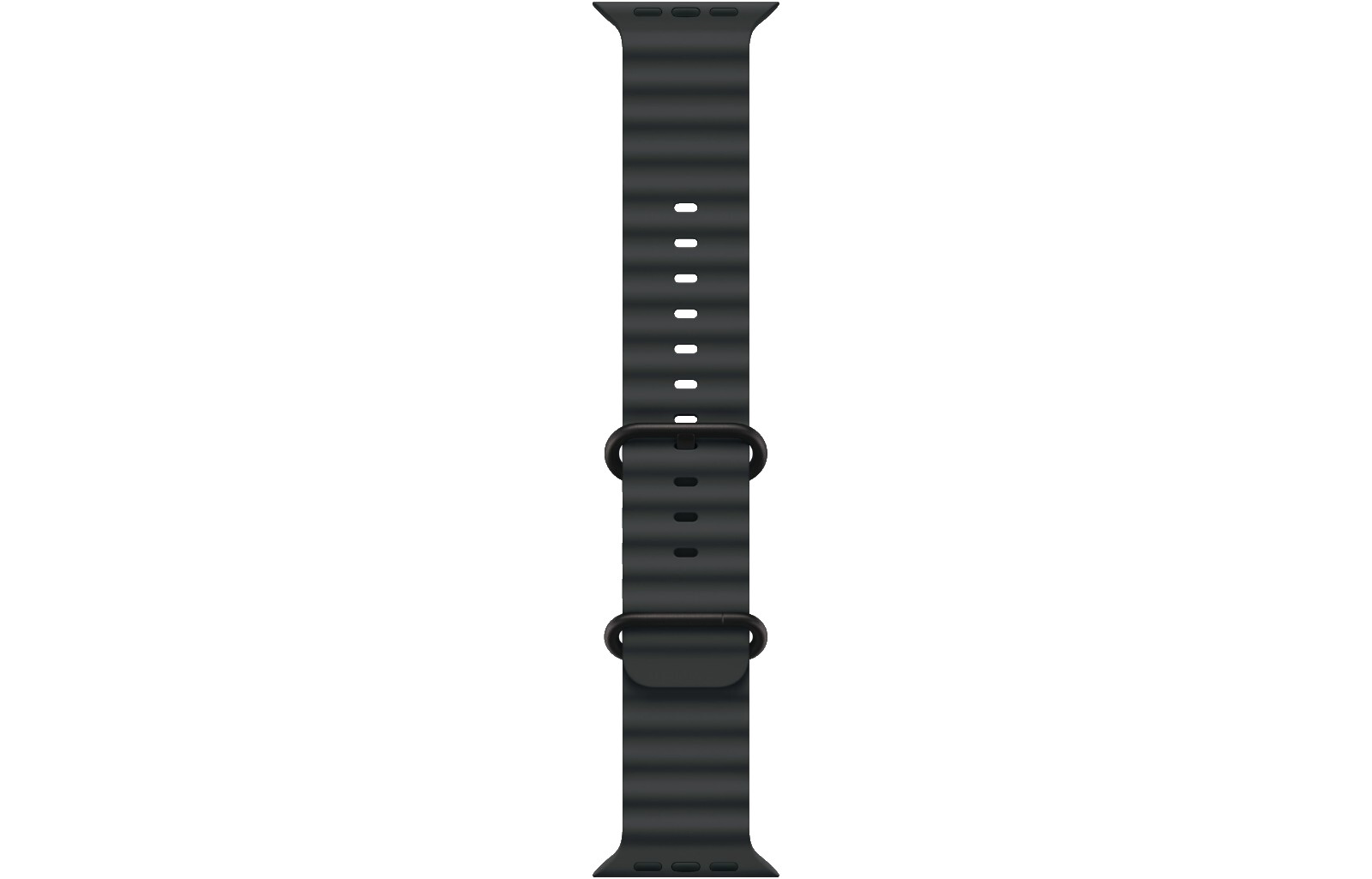 Compatible with Apple Watch Ultra 2nd Gen Black - Titanium Black - Ocean Band