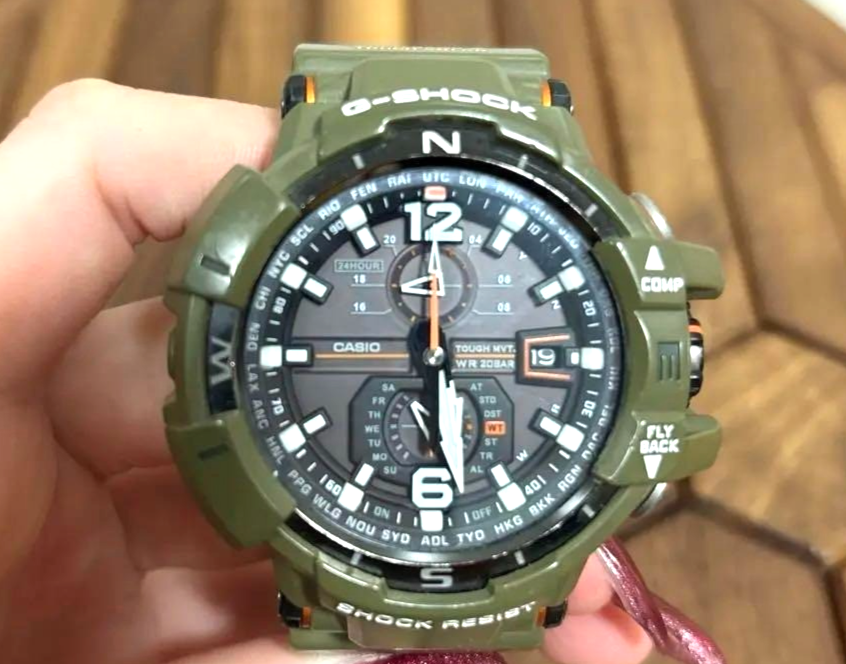 Casio G-shock Gw-a1100kh-3ajf Gravity Master Olive Drab