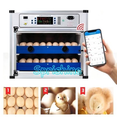 WIFI Vollautomatische Brutmaschine 136 Eier Inkubator Brutautomat Egg Incubator