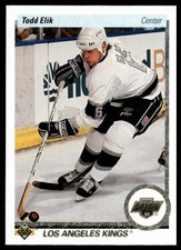 1990-91 Upper Deck #233 Todd Elik Rookie Card Los Angeles Kings /RC. rookie card picture