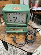 Vintage Acroprint Time Recorder Clock Texaco Industrial Film TV Prop USA