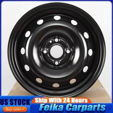 New 15 Replacement Wheel Rim For Honda Fit 2015-2022 Black Steel Oem Quality