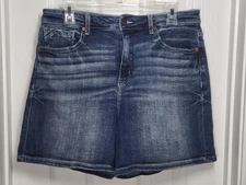 Buckle Black Women's 29 Denim Shorts Fit No.75 Distressed Stretch (30x5.5)*