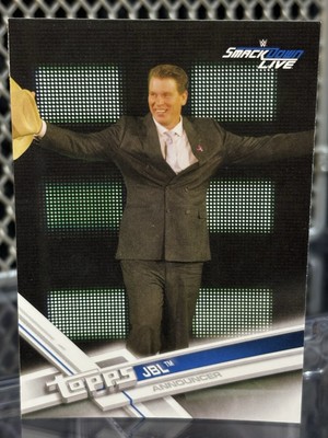 2017 Topps WWE JBL Wrestling Card #46 Smack Down Fight On Friday Nights