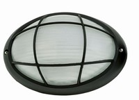 Maritime Wandlampe AußEn Oval B:22Cm IP44 E27 Schwarz Weiß Maire Leuchte Haus