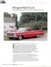 1959 Chevrolet El Camino 3 Pg Color Article