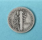 1918 D   X/FINE.   ++.  SILVER MERCURY DIME. Melt Value. $5.45 — photo 2