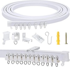 5 Meters 16.4FT Flexible Bendable Ceiling Curtain Track,room divider, window