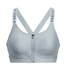 Under Armour Women's UA Infinity High Zip Sports Bra - 1373860-465 - Harbor