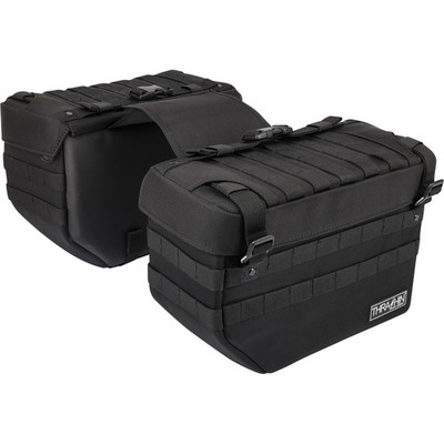Thrashin Supply Company Expedition Saddlebags - Black TSB-008