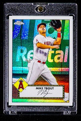 Mike Trout RARE REFRACTOR 1952 HOLO PRIZM INVESTMENT CARD Los Angeles  Angels SSP | eBay