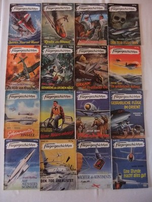 Fliegergeschichten, 16 alte Hefte, guter Zustand, siehe Bild