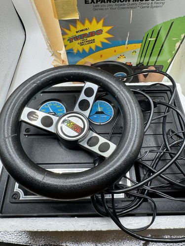 Vintage ColecoVision Expansion Module #2 Steering Wheel And Pedal - Original Box - Picture 2 of 15