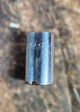 Snap On Tool TM12 1/4 Dr 6Pt SAE 3/8 Flank Dr Shallow Chrome Socket USA Made