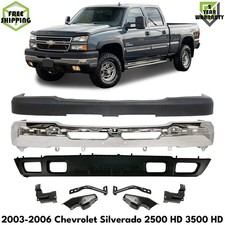 Front Bumper Chrome Brackets Kit For 2003-2006 Chevy Silverado 2500 Hd 3500