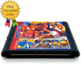 196 in 1 Multi Game Cartridge for Sega Genesis Console - Black