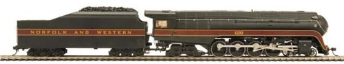 Motor de vapor MTH HO escala 80-3148-1 Norfolk y Western clase J con PS 3.0 #600 | Condition: New