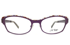 J.F. Rey Eyeglasses Frames JF2572 8090 Purple Demi Brown Tortoise 53-18-138