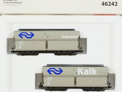 Märklin 46242 Set 2x Großraumkalkwagen Fals NS Niederlande wie NEU! OVP BL 170 | Zustand: Gebraucht