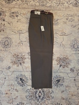 #60 Vintage John Henry men's dress pants 38x30 Brown with belt new with tags