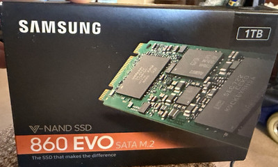 SAMSUNG MZ-N6E1T0B -  SSD - EVO 860  - 1TB M.2 SATA NEW- SEALED
