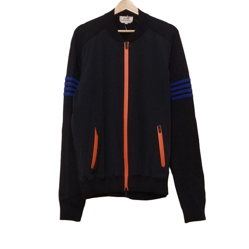 Auth HERMES - Black Orange Blue Men's Lightweight Jacket