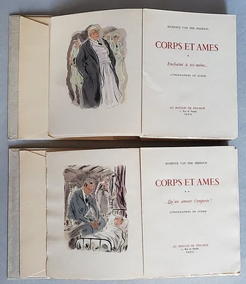 Van Der Meersch. Corps et âmes. lithographies de Schem. 1948 - Photo 1/4
