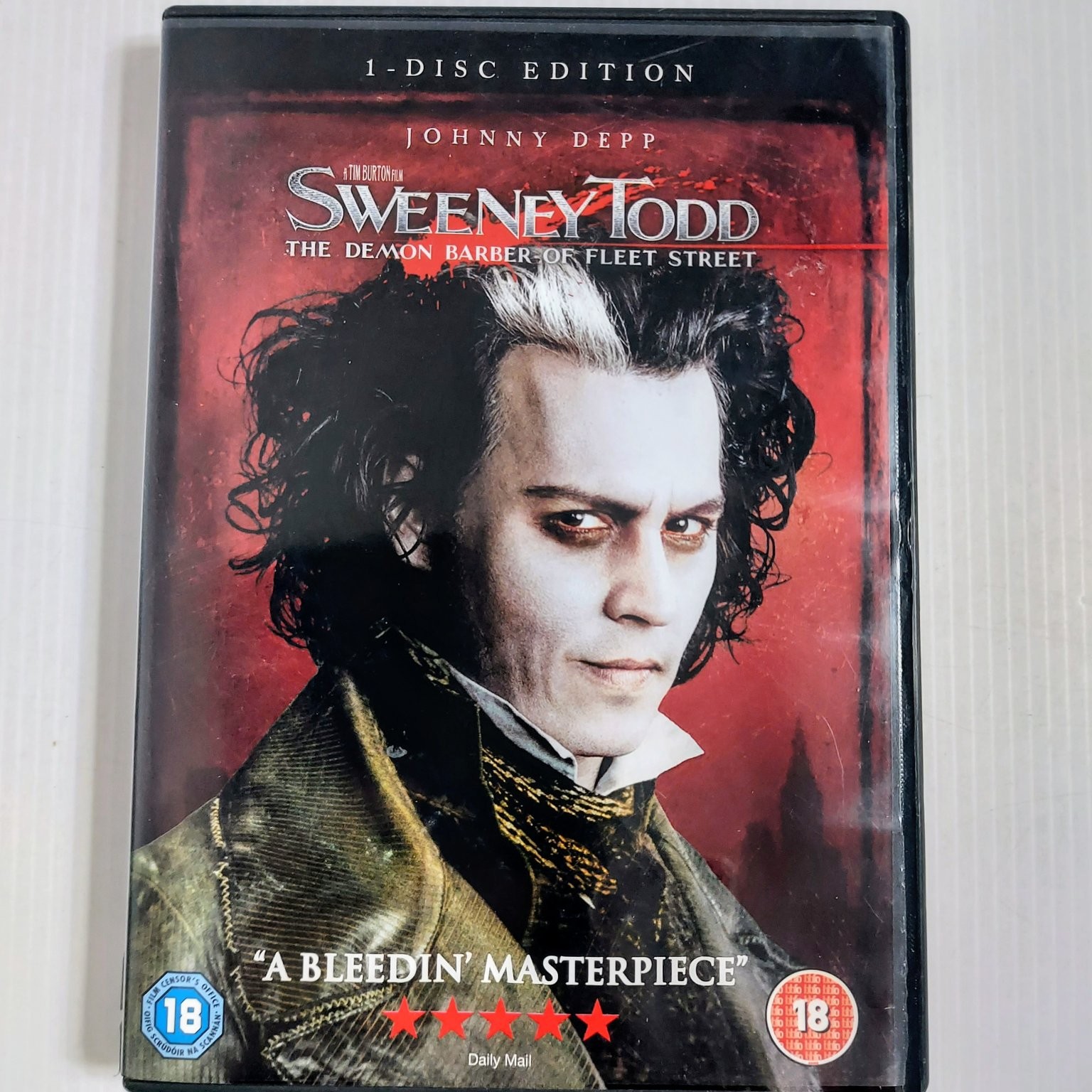 Sweeney Todd: The Demon Barber of Fleet Street DVD 2007 Johnny Depp Tim Burton