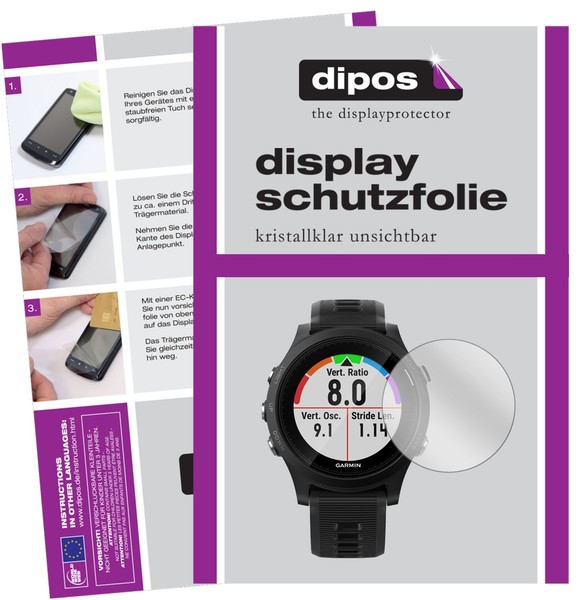6X Schutzfolie Klar FüR Garmin Forerunner 935 Displayschutzfolie Folie Display-image