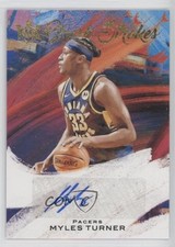 2020-21 Panini Court Kings Brush Strokes 25/99 Myles Turner #BR-MTU Auto 1i9w