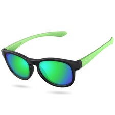 Kids Polarized Sunglasses Sport TPEE Unbreakable Frame with Adjustable Strap ...
