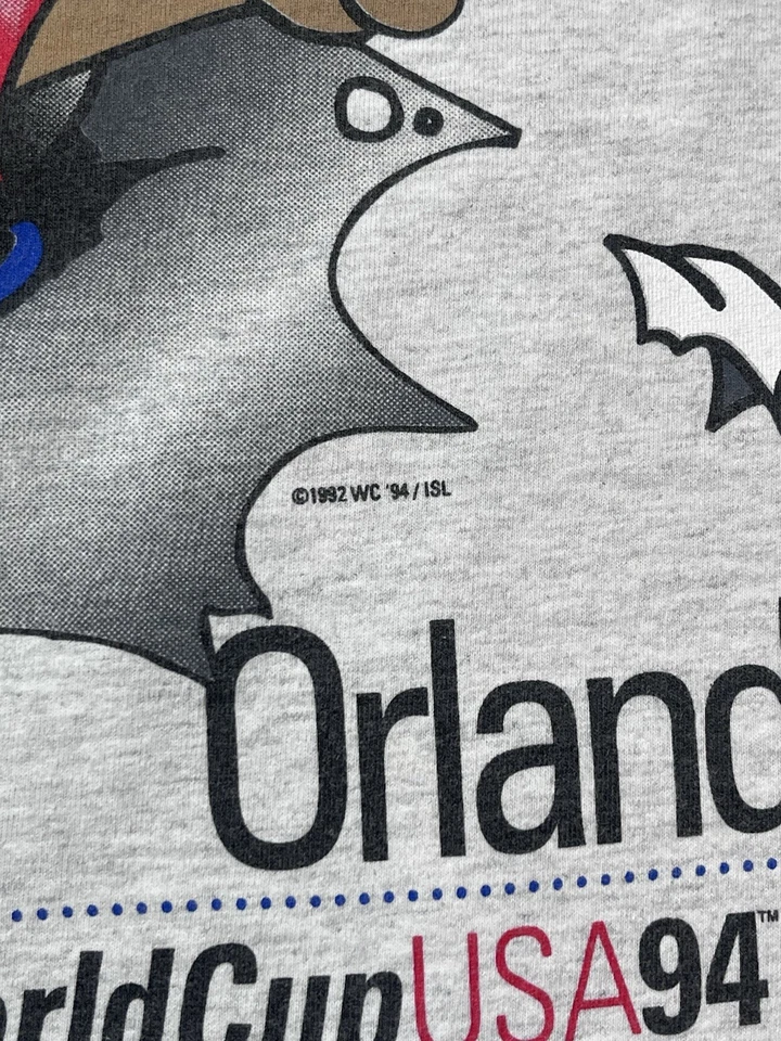 Camiseta vintage de fútbol de la Copa Mundial de 1994 nuez moscada doble cara Foto 4 de 4