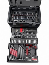 Mechanics Tool Set SAE Metric Socket Ratchet Wrench Case 262-Piece Kit Tool Box
