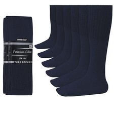 6 Pairs Men's Over the Calf Tube Socks, Cushioned Cotton Athletic Knee High S...