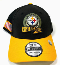 Pittsburgh Steelers NFL NE 2022 Salute To Service Flex-Fit Hat - Black