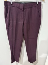 Pendleton Pants Women 10 Blue Red Tartan Plaid Virgin Wool Tartan USA READ M