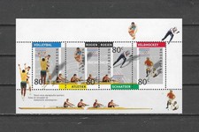 NETHERLANDS , 1992 , 92 OLYMPICS , SPORTS , SOUVENIR SHEET , PERF  , MNH , CV$3
